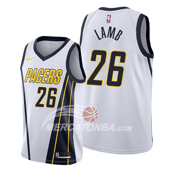 Maglia Indiana Pacers Jeremy Lamb Earned Bianco